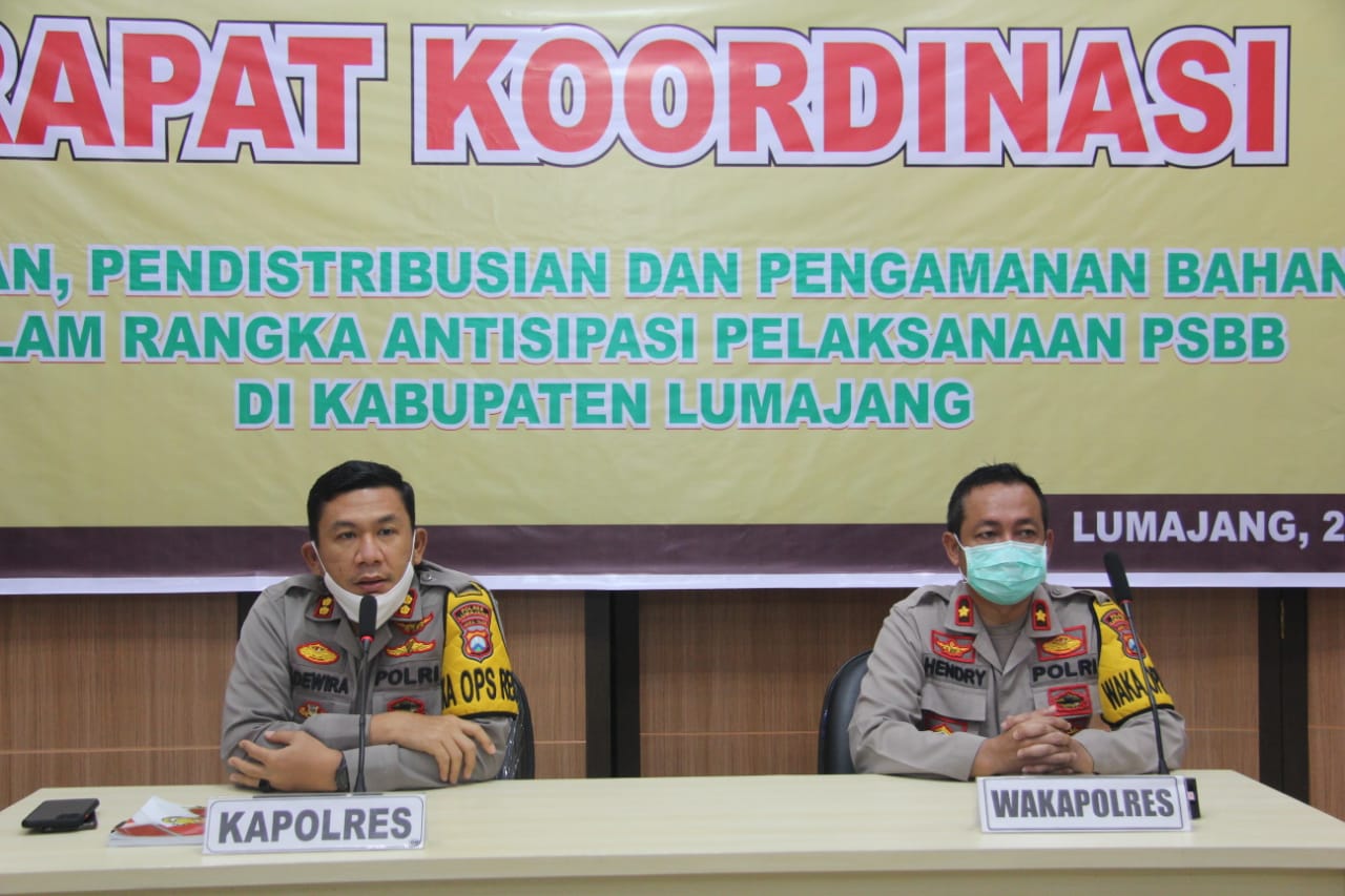 Kapolres Lumajang Pastikan Stok Sembako bagi Masyarakat Aman