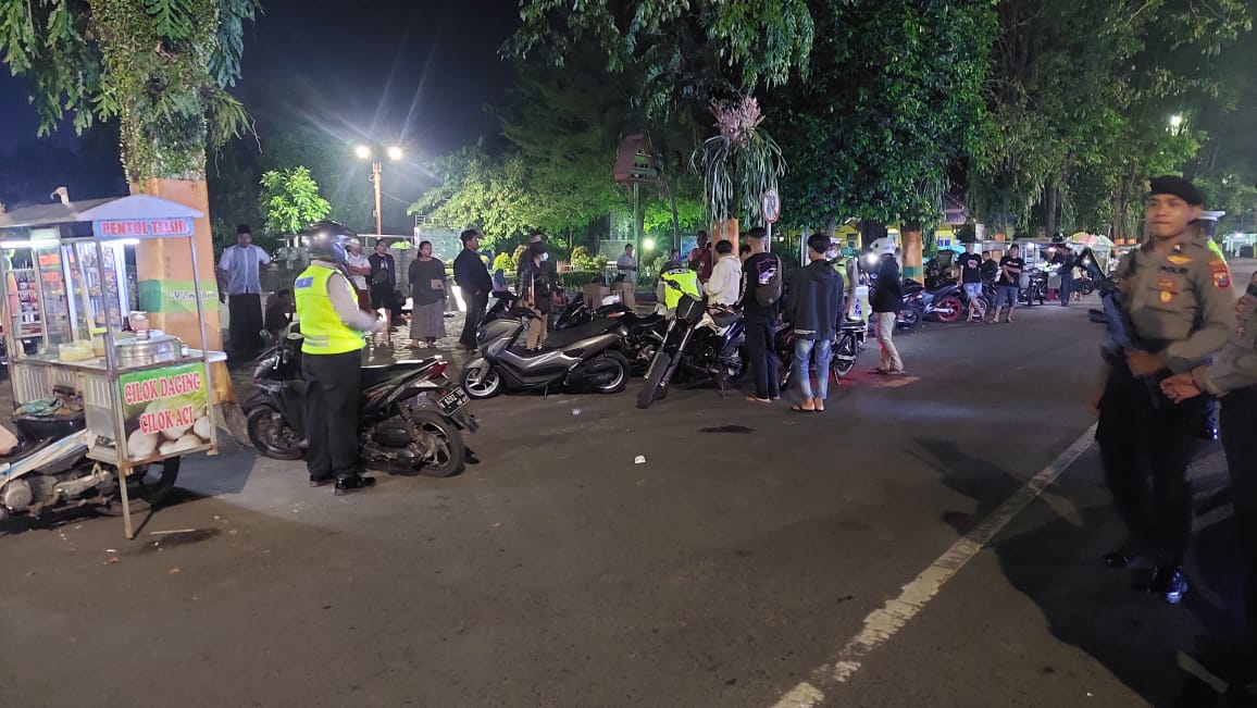 Ganggu Kenyamanan Tarawih Satlantas Polres Lumajang Tindak Knalpot Brong