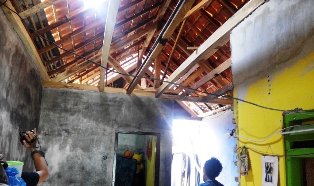 Rumah salah sati penerima program bedah rumah di Kelurahan Citrodiwangsan