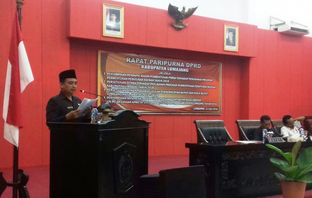Paripurna LKPJ, Bupati As'at Malik Sampaikan Terima Kasih kepada DPRD
